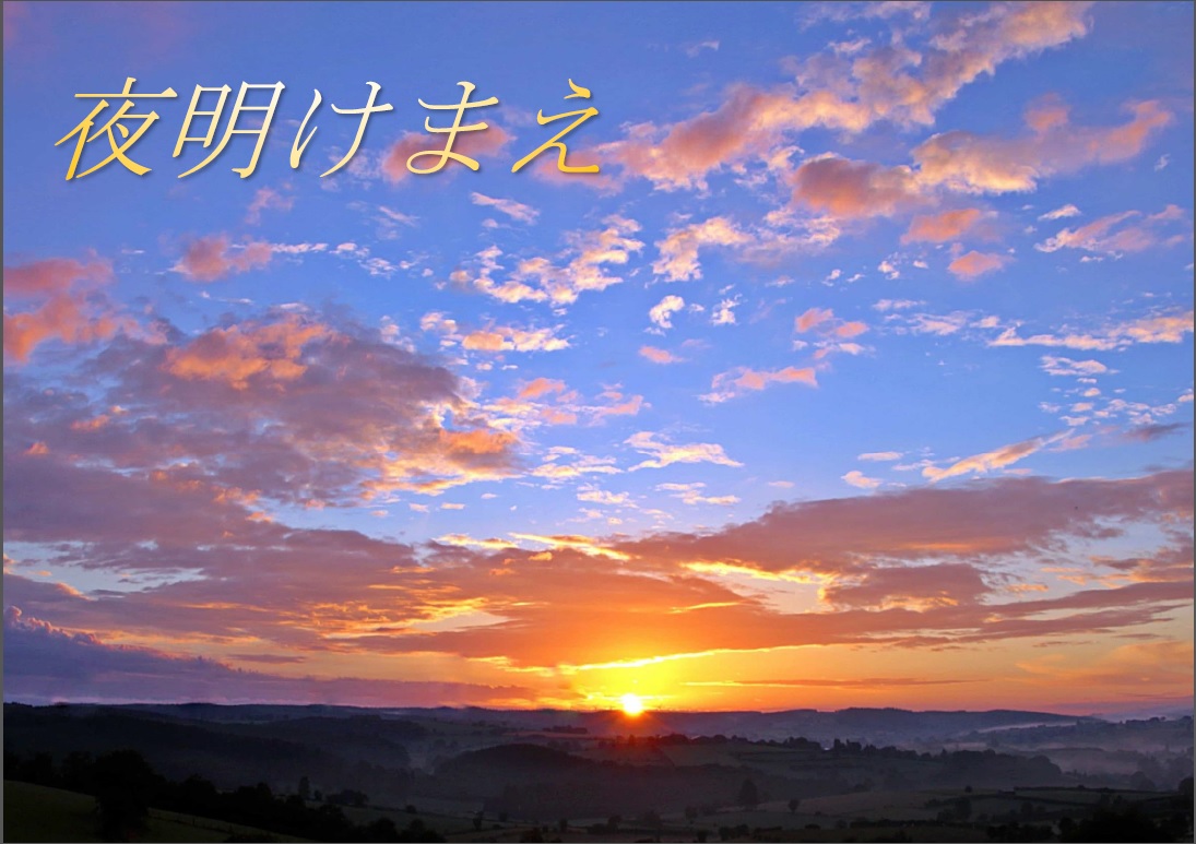 与野図書館西分館　２０２０年２月　一般展示ポスター　夜明けまえ